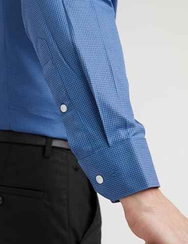 Van Heusen Men's Slim Fit Shirt (VHSFRSLB447781_Navy 40)