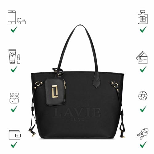 Lavie Luxe Women's Elise Pro Laptop Tote Handbag | Fits Upto 15 Inch Laptop | Laptop Bag for Work | Ladies Purse | Stylish Shoulder Bag | Gift For Women
