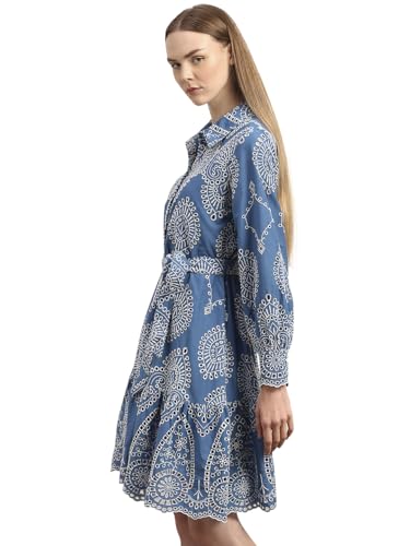 VERO MODA Womens Mini Dress Blue Indigo