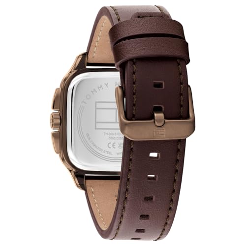 Tommy Hilfiger Herald Japanese Quartz Analog with Brown Dial Brown Leather Strap Watch for Men - TH1792221