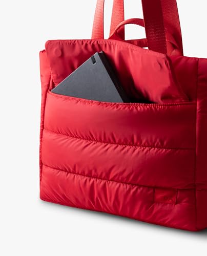 DailyObjects Scarlet Wing City Tote for Girls and Women|Fits 13/14 inch Laptop|Magnetic Flap |Lightweight|Stylish Handbag|Zippered Spaciuos Compartment|For Office/Daily Use/Travel|Multi Slip Pockets