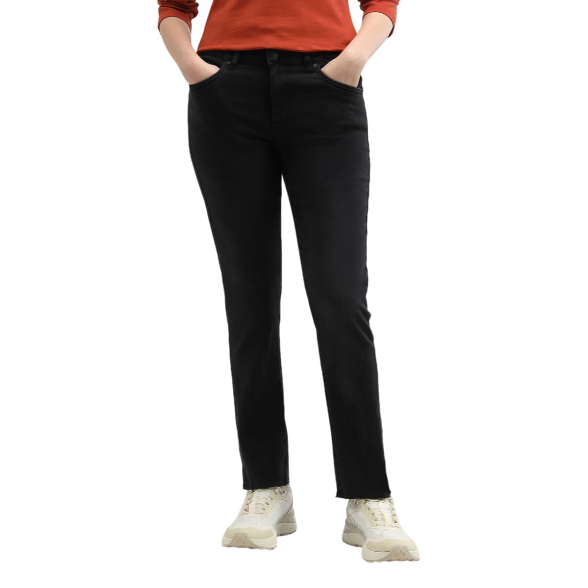 U.S. POLO ASSN. Slim Fit Mid Rise Jeans (UWAW24JEN280_Grey_28)