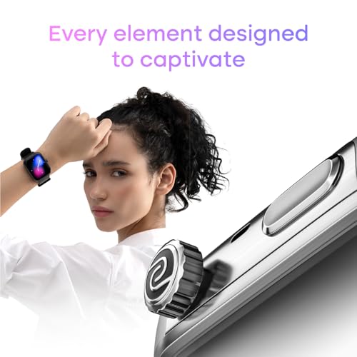 Noise Pro 6 Smart Watch:Intelligent AI, Endless AI Watch Faces, AI Companion, 1.85" AMOLED, EN2 Processor, Nebula UI 2.0, Emergency SOS, Compatible with iOS & Android (Arctic Weave), Multicolor
