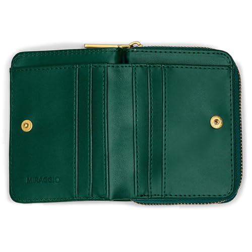 Miraggio Lea Bi-Fold Wallet for Woman with Zip Around Closure |Small Wallet for Women|Gift Items for Women