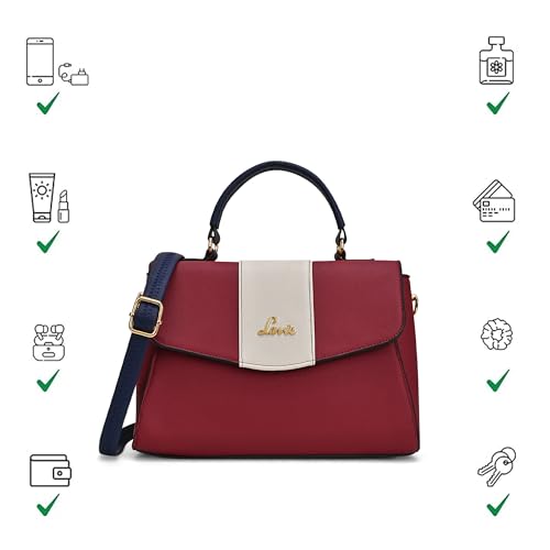 Lavie Women's Beech Flap Satchel Bag | Satchel Handbag for Work | Ladies Purse | Stylish Shoulder Bag | Gift for Women
