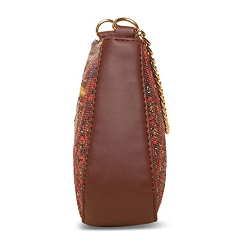 ZOUK Baguette Bag | Crossbody Bags for Women | Women's Handbags | Stylish Sling Bag for Woman | Vegan Leather Evening Bag | Travel & Office Use | Purse and Wallet | Multicolor Mandala Print