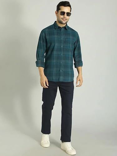Indian Terrain Men Solid Dark Blue Jeans