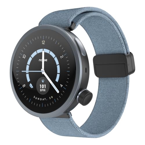 Noise Alt Watch 1 Smart Watch 1.32” AMOLED Display, Built-in GPS, AI Suite, Functional Rotating Crown, 1000NITS Brightness, Upto 14 Days Battery - Chosen Blue (Light)