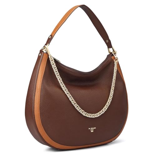 Da Milano Leather Brown Shoulder Bag for Women (00317OL)