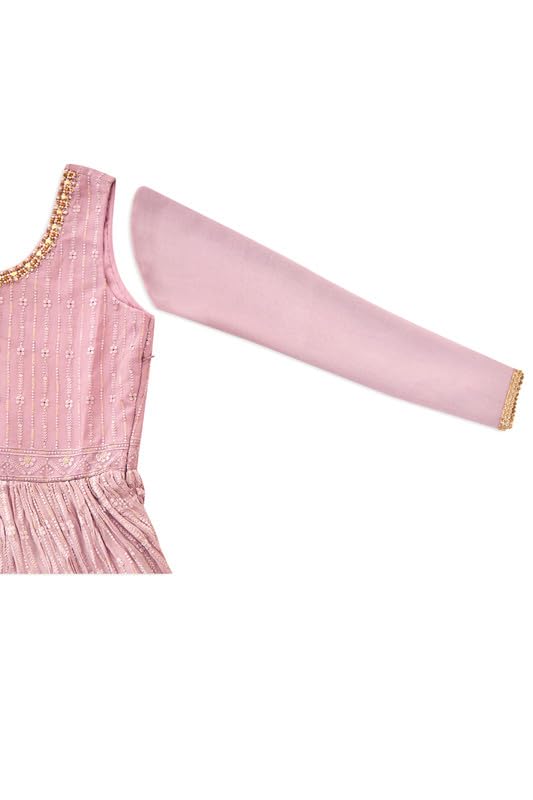 Soch Womens Pink Ombre Georgette Gown With Embroidery And Embellishments