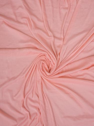 Ada Hand Embroidered Lucknowi Chikankari Unstitched Cotton Dress Material Suit Piece with Dupatta for Women 01A873293 Peach