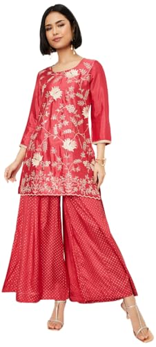 Max Women's Wool Kurta Set (CTKST53002B_RED