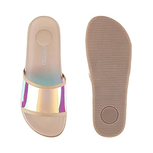 Metro Womens Synthetic Beige Slip Ons (Size (3 UK (36 EU))