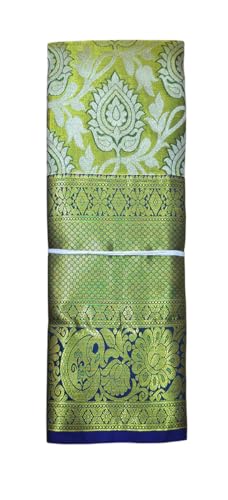 VFCollections Women's Kanchipuram Silk Pure Pattu Sarees With Blouse (Vfc458-1), Multi