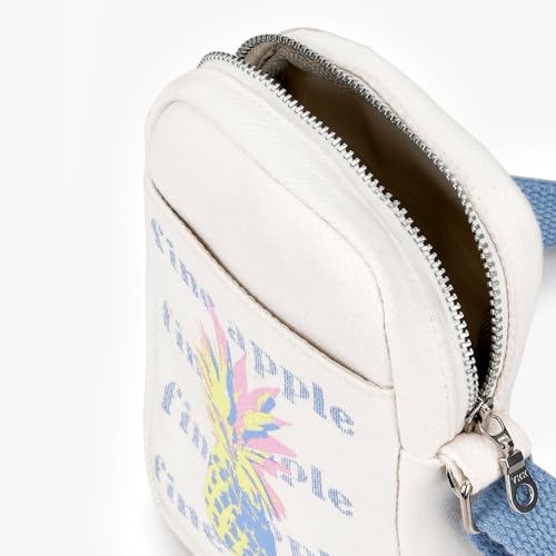 Eco Right Mobile Sling Bag For Women & Men, Small Sling Bag For Women, Phone Bag With Adjustable Cotton Strap, White