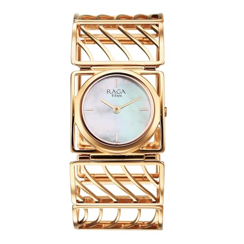 Titan Raga Ethereal Quartz White Rectangular Dial Women's Watch | Stainless Steel Strap Material | Watches for Man | Watches for Men Analog - 2769WM01