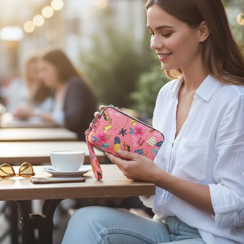 MOMISY Women's Girls Clutch | Zipper | Ladies Purse Wallet Girls (Mix Design)