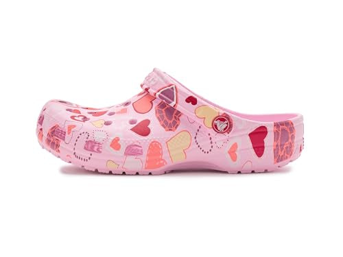 Crocs Classic Vday Kids Clog (Color-Pink | Size-1)