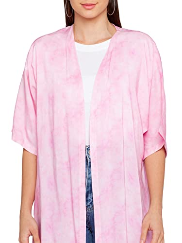Zink London Pink Tie and Dye Women's Shrug