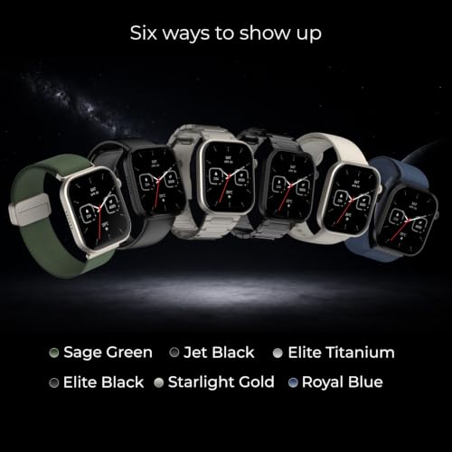 Noise New Launch ColorFit Ultra 4 Smartwatch with BT Calling, 1.96" AMOLED Always-On Display, AI Transcription & Voice Commands, Metal Body, 10m Water Resistant, Heart Rate Monitor (Royal Blue)