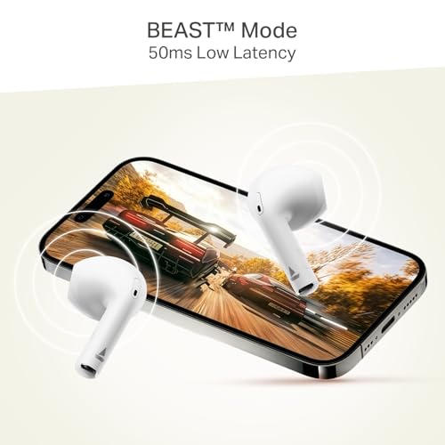 boAt 2026 Launch Airdopes Joy v2, 35H Battery, Pocketable Design, ASAP™ Charge, 13mm Drivers, Easy Touch Controls, ENx™ Tech, IWP™ & App Support TWS Bluetooth Earbuds with mic (Cloud White)