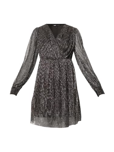 ONLY Women's Embellished Fit and Flare Black Dress