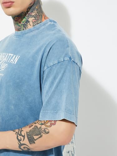 Max Men's Regular Fit T-Shirt (UBSKHS72509B_Blue