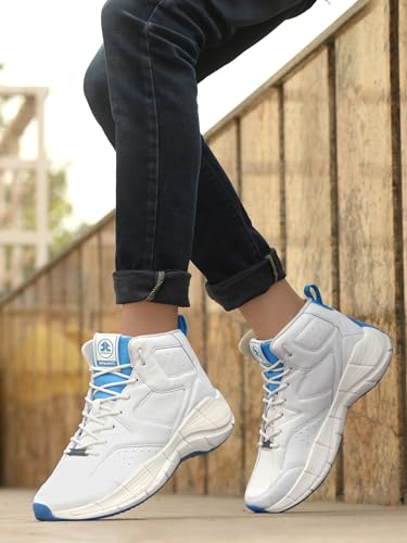 OFF LIMITS Men Rider Casual Sneakers, Off White/H.Blue, 11 UK