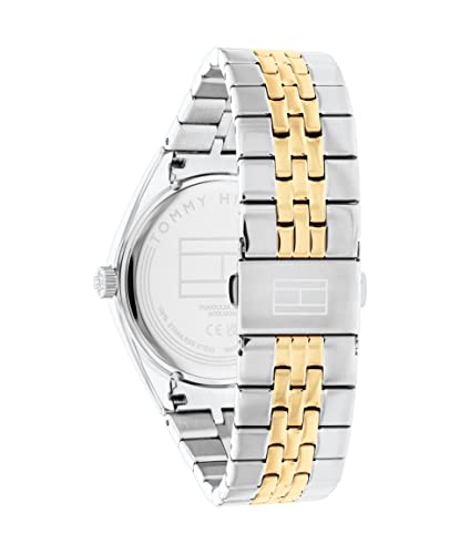 Tommy Hilfiger Women's Multifunction Stainless Steel Case and Link Bracelet Watch, Color: Two Tone (Model: 1782591), Two Tone
