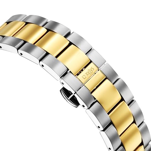 Xylys Xiphias Automatic Analog with Date Black Dial Two Toned Stainless Steel Strap Watch for Men