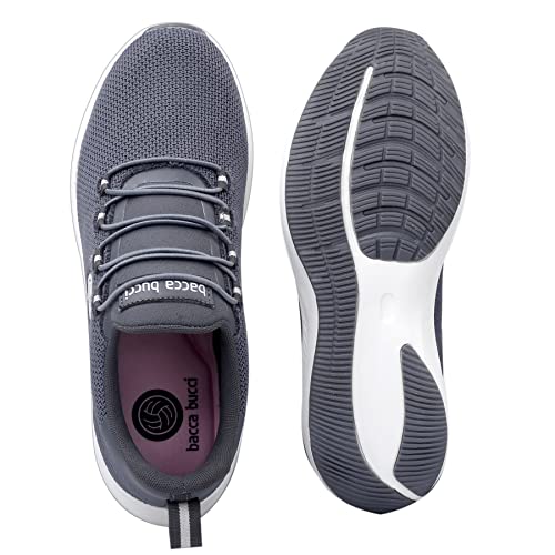 Bacca Bucci® Women Savage Running Shoes/Sneakers for Running/Gym/Training/Casual Walking Sports Shoe for Girls/Women- Grey, Size UK41
