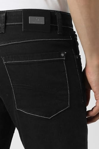 Van Heusen Men's Slim Jeans (VXDNCPOFP64610_Black