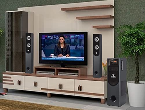 TRONICA TR-1501 Auxiliary, Bluetooth Deep Bass Home Theater with Subwoofer 2.1 Channel with 55W Premium Signature Sound, Multiple Connectivity Modes, Master Remote and Sleek Finish (Black)