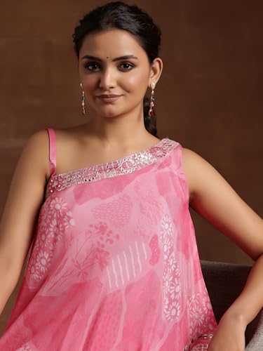 Libas Womens Printed Silk Blend Co-ord Set for Women