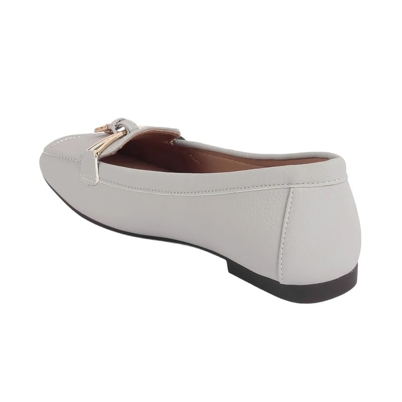 tresmode COYENT Grey Women's Casual Loafers in Size 2 UK / 35 EU