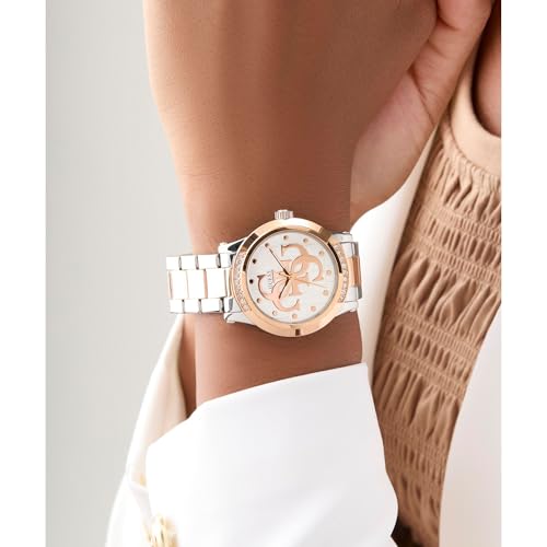 GUESS Analog White Dial Women's Watch-GW0861L5