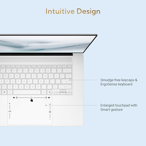 ASUS Zenbook S14 (2026),Smartchoice,Intel Core Ultra 7 (Series 3),16GB RAM,512GB SSD,3K OLED, Touchscreen,14"(35.5 cm),Win 11, M365 Basic(1Y),Office 24, White, 1.2 Kg, UX5406AA-SU463WS,Copilot+ PC