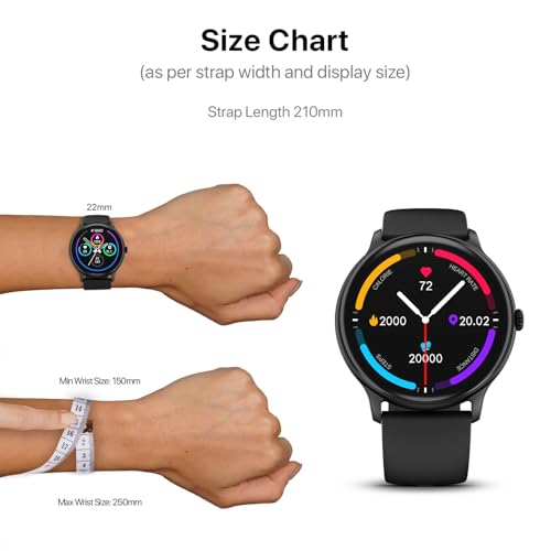 Fire-Boltt Phoenix Pro Smart Watch 1.39 inch Bluetooth Calling, AI Voice Assistant, Metal Body with 120+ Sports Modes, SpO2, Heart Rate Monitoring (Black)