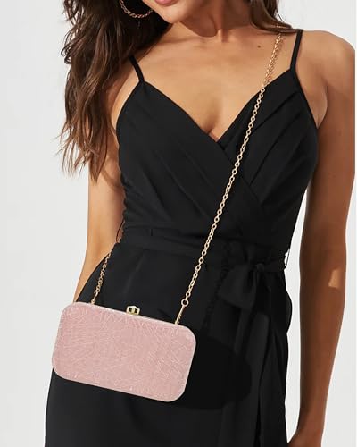 ADISA Constellation formal party clutch with gold chain for women and girls (CL106-PIN)