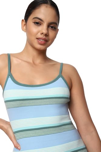 American Eagle Women's Cotton Blend A-Line Mini Dress (WEC0397360431_Blue