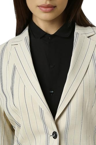 Van Heusen Women's Blazer (VWBZFRGFE04862_Cream