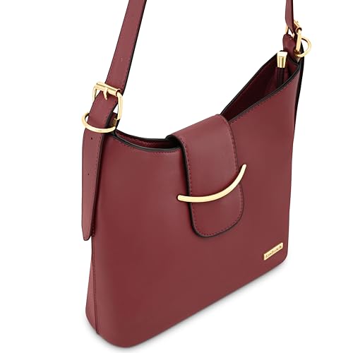 Fastrack Solid Hobo Bag for Women, Girls and Ladie with Adjustable Sling Straps