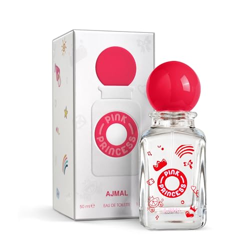Ajmal Pink Princess Eau de Toilette for Girls, Long-Lasting Perfume, 50 ml – Majestic Fragrance for Daily Use, Ideal Gift for Teenage Girls, Pack of 1