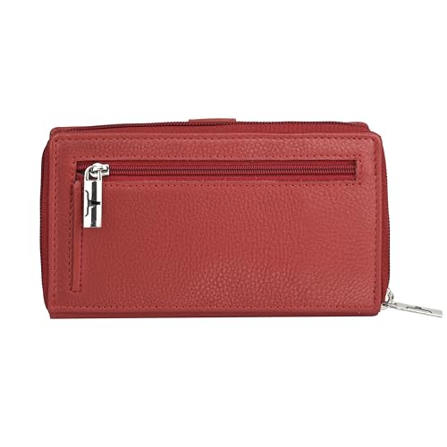 URBAN FOREST Stella Red Leather Wallet for Women