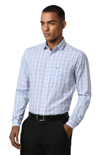 Allen Solly Men's Slim Fit Shirt (Blue) - SaumyasStore