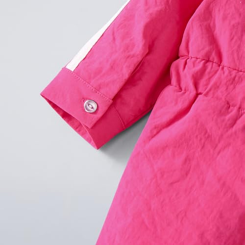 Hopscotch Girls Full Sleeves Pink Numeric Collared Jumpsuit For Ages (3-6 Months)