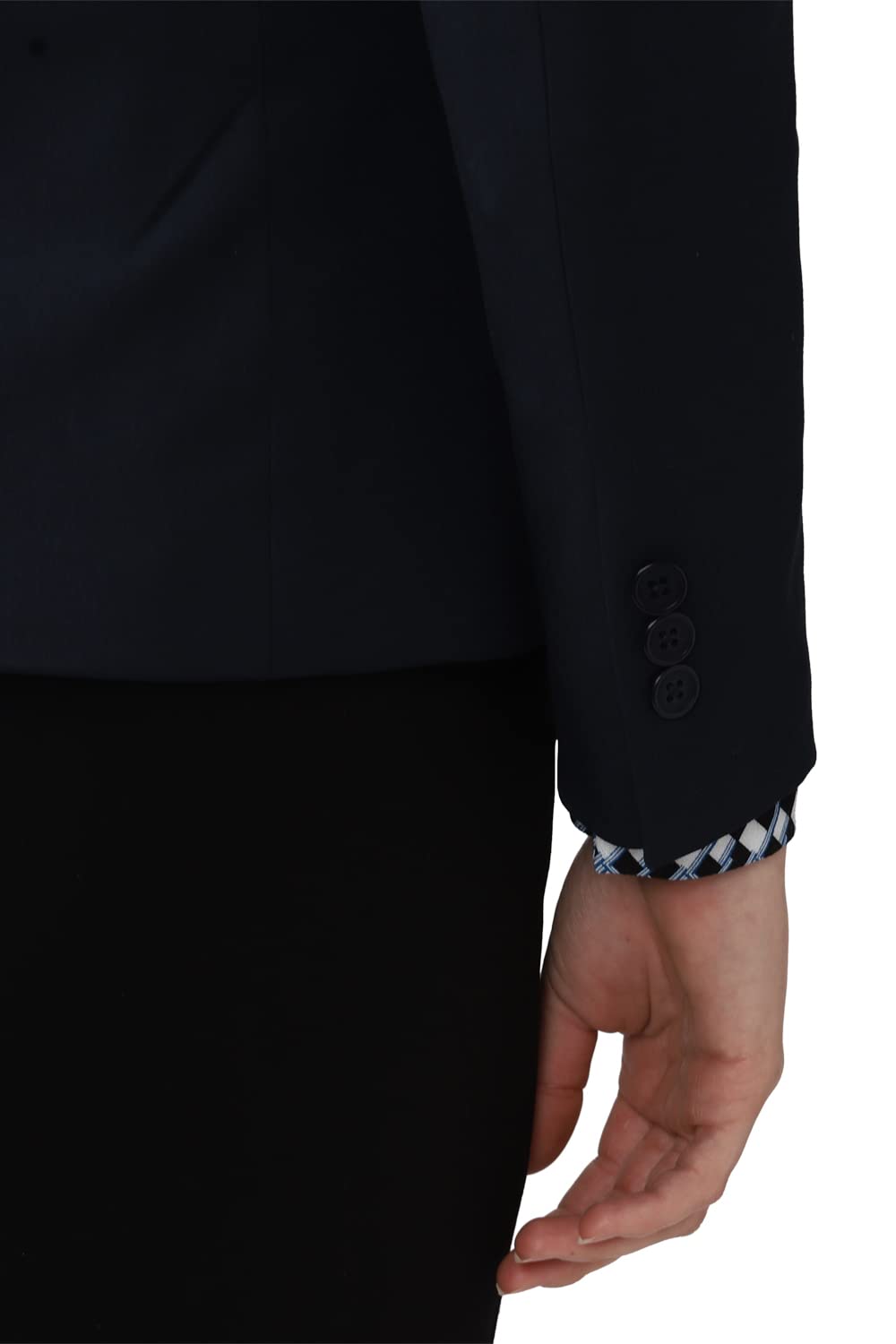 Van Heusen Women's Blazer,Full Sleeves Regular (VWBZCRGBN66997_Navy_XS)