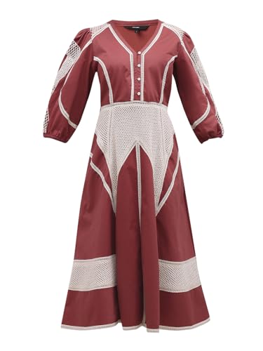 VERO MODA Womens Midi Dress Rust