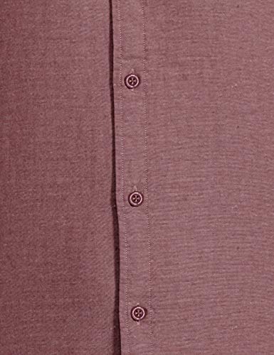 United Colors of Benetton Men's Slim Shirt (5NS01U008I_Maroon XL)