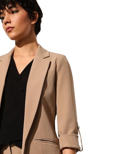 ONLY Women's Loose Fit Light Brown Blazer